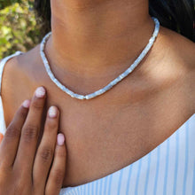 Load image into Gallery viewer, READY TO SHIP Mother of Pearl Bead Choker Necklace - 925 Sterling Silver FJD$