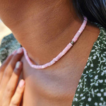 Load image into Gallery viewer, READY TO SHIP Mother of Pearl Bead Choker Necklace - 925 Sterling Silver FJD$