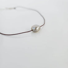 Load image into Gallery viewer, READY TO SHIP Civa Fiji Saltwater Pearl Unisex Necklace - 925 Sterling Silver & Nylon FJD$