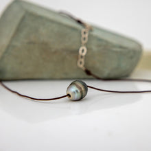 Load image into Gallery viewer, READY TO SHIP Civa Fiji Saltwater Pearl Unisex Necklace - 925 Sterling Silver & Nylon FJD$