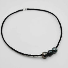 Load image into Gallery viewer, CONTACT US TO RECREATE THIS SOLD OUT STYLE Unisex Civa Fiji Saltwater Pearl Trio Necklace - Nylon & 925 Sterling Silver FJD$