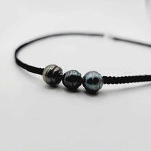 Load image into Gallery viewer, CONTACT US TO RECREATE THIS SOLD OUT STYLE Unisex Civa Fiji Saltwater Pearl Trio Necklace - Nylon & 925 Sterling Silver FJD$