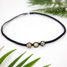 Load image into Gallery viewer, READY TO SHIP Unisex Civa Fiji Saltwater Pearl Trio Necklace - Nylon & 925 Sterling Silver FJD$