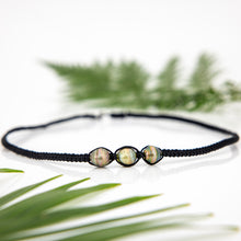 Load image into Gallery viewer, READY TO SHIP Unisex Civa Fiji Saltwater Pearl Trio Necklace - Nylon & 925 Sterling Silver FJD$