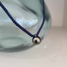 Load image into Gallery viewer, READY TO SHIP Unisex Civa Fiji Pearl Necklace - Nylon & 925 Sterling Silver FJD$