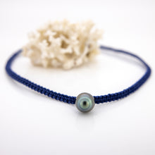 Load image into Gallery viewer, READY TO SHIP Unisex Civa Fiji Pearl Necklace - Nylon & 925 Sterling Silver FJD$