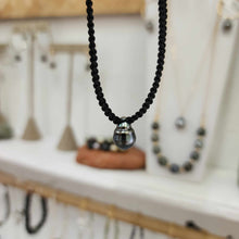 Load image into Gallery viewer, READY TO SHIP Unisex Civa Fiji Pearl Necklace - Nylon & 925 Sterling Silver FJD$