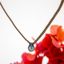 Load image into Gallery viewer, READY TO SHIP Unisex Civa Fiji Pearl Necklace - Nylon & 925 Sterling Silver FJD$