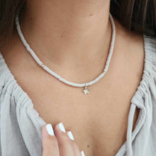 Load image into Gallery viewer, READY TO SHIP Polymer Clay Bead Frangipani Charm Choker Necklace - 925 Sterling Silver FJD$