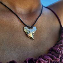 Load image into Gallery viewer, READY TO SHIP Shark Tooth Necklace - Black Cord - Unisex FJD$