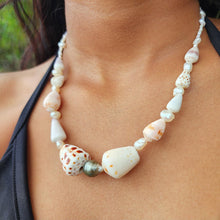 Load image into Gallery viewer, READY TO SHIP Pearl & Shell Necklace - 925 Sterling Silver FJD$