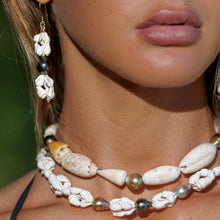 Load image into Gallery viewer, READY TO SHIP Pearl & Shell Necklace - 925 Sterling Silver FJD$
