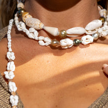 Load image into Gallery viewer, READY TO SHIP Civa Fiji Pearl Trio & Shell Necklace - 925 Sterling Silver FJD$