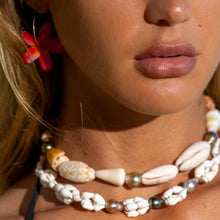 Load image into Gallery viewer, READY TO SHIP Civa Fiji Pearl Trio & Shell Necklace - 925 Sterling Silver FJD$
