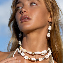 Load image into Gallery viewer, READY TO SHIP Civa Fiji Pearl Trio & Shell Necklace - 925 Sterling Silver FJD$
