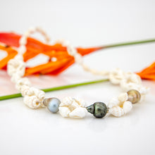 Load image into Gallery viewer, READY TO SHIP Civa Fiji Pearl Trio & Shell Necklace - 925 Sterling Silver FJD$