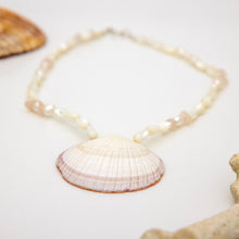 Load image into Gallery viewer, READY TO SHIP Freshwater Pearl & Shell Necklace - 925 Sterling Silver FJD$