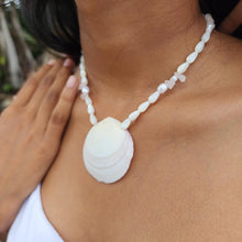 Load image into Gallery viewer, READY TO SHIP Freshwater Pearl & Shell Necklace - 925 Sterling Silver FJD$