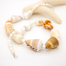 Load image into Gallery viewer, READY TO SHIP Freshwater Pearl & Shell Necklace - 925 Sterling Silver FJD$
