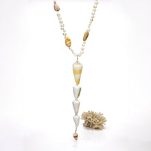 Load image into Gallery viewer, READY TO SHIP Freshwater Pearl & Shell Necklace - 925 Sterling Silver FJD$