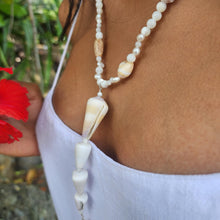 Load image into Gallery viewer, READY TO SHIP Freshwater Pearl & Shell Necklace - 925 Sterling Silver FJD$