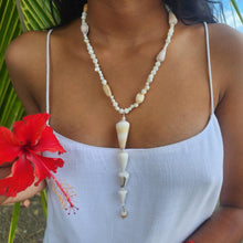 Load image into Gallery viewer, READY TO SHIP Freshwater Pearl & Shell Necklace - 925 Sterling Silver FJD$