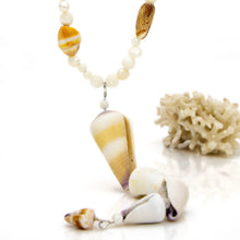 Load image into Gallery viewer, READY TO SHIP Freshwater Pearl & Shell Necklace - 925 Sterling Silver FJD$