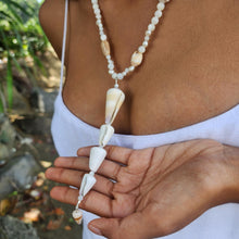 Load image into Gallery viewer, READY TO SHIP Freshwater Pearl & Shell Necklace - 925 Sterling Silver FJD$