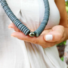 Load image into Gallery viewer, CONTACT US TO RECREATE THIS SOLD OUT STYLE Civa Fiji Pearl Wooden Bead Necklace - 925 Sterling Silver FJD$