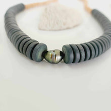 Load image into Gallery viewer, CONTACT US TO RECREATE THIS SOLD OUT STYLE Civa Fiji Pearl Wooden Bead Necklace - 925 Sterling Silver FJD$