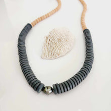 Load image into Gallery viewer, CONTACT US TO RECREATE THIS SOLD OUT STYLE Civa Fiji Pearl Wooden Bead Necklace - 925 Sterling Silver FJD$