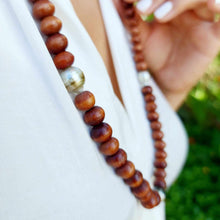 Load image into Gallery viewer, CONTACT US TO RECREATE THIS SOLD OUT STYLE Civa Fiji Pearl Wooden Bead Necklace - 925 Sterling Silver FJD$