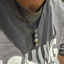 Load image into Gallery viewer, READY TO SHIP Unisex Civa Fiji Saltwater Pearl Trio Necklace - Rubber FJD$