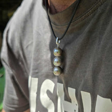 Load image into Gallery viewer, READY TO SHIP Unisex Civa Fiji Saltwater Pearl Trio Necklace - Rubber FJD$