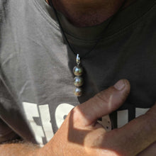 Load image into Gallery viewer, READY TO SHIP Unisex Civa Fiji Saltwater Pearl Trio Necklace - Rubber FJD$