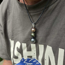 Load image into Gallery viewer, READY TO SHIP Unisex Civa Fiji Saltwater Pearl Trio Necklace - Rubber FJD$