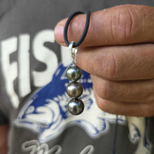 Load image into Gallery viewer, READY TO SHIP Unisex Civa Fiji Saltwater Pearl Trio Necklace - Rubber FJD$