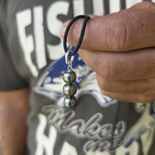 Load image into Gallery viewer, READY TO SHIP Unisex Civa Fiji Saltwater Pearl Trio Necklace - Rubber FJD$