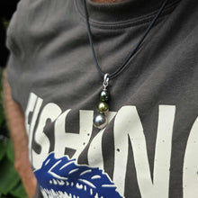 Load image into Gallery viewer, READY TO SHIP Unisex Civa Fiji Saltwater Pearl Trio Necklace - Rubber FJD$