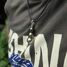 Load image into Gallery viewer, READY TO SHIP Unisex Civa Fiji Saltwater Pearl Trio Necklace - Rubber FJD$