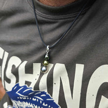 Load image into Gallery viewer, READY TO SHIP Unisex Civa Fiji Saltwater Pearl Trio Necklace - Rubber FJD$