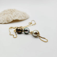 Load image into Gallery viewer, CONTACT US TO RECREATE THIS SOLD OUT STYLE Triple Pearl Necklace - 14k Solid Gold FJD$