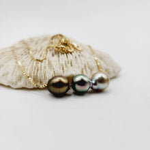 Load image into Gallery viewer, CONTACT US TO RECREATE THIS SOLD OUT STYLE Triple Pearl Necklace - 14k Solid Gold FJD$