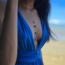 Load image into Gallery viewer, READY TO SHIP Fiji Saltwater Pearl Lariat Y-Necklace - 14k Gold Fill FJD$