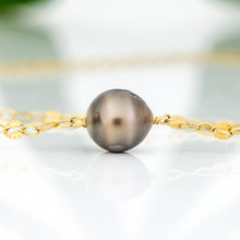 Load image into Gallery viewer, READY TO SHIP Fiji Saltwater Pearl Lariat Y-Necklace - 14k Gold Fill FJD$