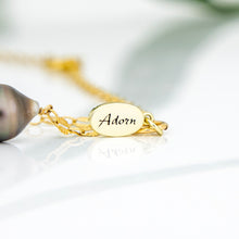 Load image into Gallery viewer, READY TO SHIP Fiji Saltwater Pearl Lariat Y-Necklace - 14k Gold Fill FJD$