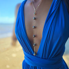 Load image into Gallery viewer, READY TO SHIP Fiji Saltwater Pearl Lariat Y-Necklace - 14k Gold Fill FJD$