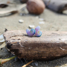 Load image into Gallery viewer, READY TO SHIP Nautilus Shell Stud Earrings - 925 Sterling Silver FJD$