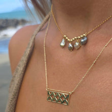 Load image into Gallery viewer, READY TO SHIP Civa Fiji Keshi Pearl Choker Necklace - 14k Gold Fill FJD$