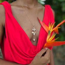 Load image into Gallery viewer, READY TO SHIP Civa Fiji Saltwater Pearl & Mother of Pearl Necklace - 14k Gold Fill FJD$